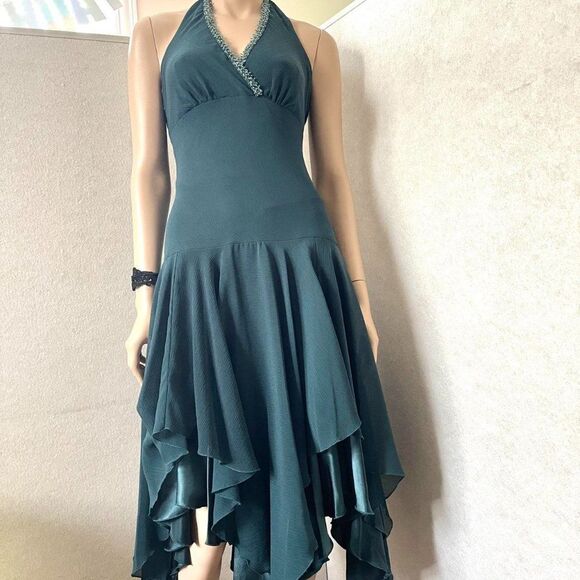 Dresses & Skirts - Chris McLaughlin dress size 10 Vintage dark green formal party